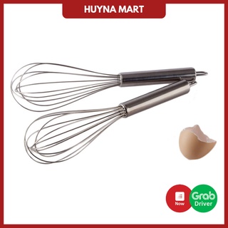 Cây Đánh Trứng Inox Dụng Cụ Làm Bánh Cầm Tay Huyna