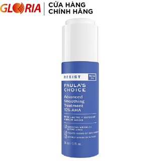 Lotion Tẩy Da Chết Làm Sáng Và Căng Bóng Da Paula's Choice Resist Advanced Smoothing Treatment 10% AHA 30ml