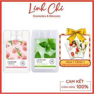 Xịt Thơm Miệng Hương Đào, Bạc Hà loại bỏ vi khuẩn