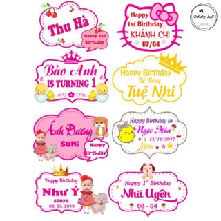 Bẳng Tên Sinh Nhật Cho Bé