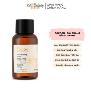 Nước tẩy trang bí đao Cocoon Winter Melon Micellar Water làm sạch và kiềm dầu da mặt 140ml
