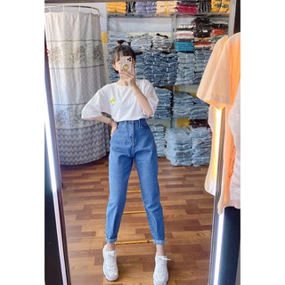 [ DỮ THẦN!!! ] QUẦN BAGGY JEAN NỮ CAO CẤP JEANGIARE.VN MÀU XANH LƯNG CAO CỰC HOT