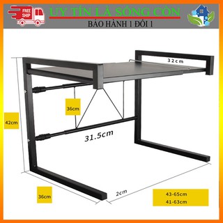 [ BAO GIÁ SHOPEE  ] Kệ lò vi sóng 2 tầng để được lò nướng lên trên tầng 2 tiết kiệm diện tích nhà bạn