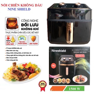 Nồi Chiên Không Dầu NINESHIELD 10L [ KB-8001M ] Chính Hãng