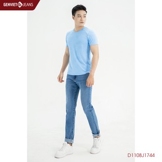 Quần Dài Jeans Nam Col Đứng D1108J1744 GENVIET