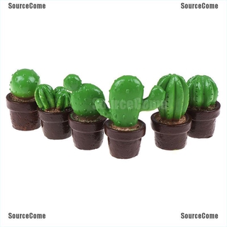 Set 5 Cây Xương Rồng Mini Bằng Nhựa Dùng Để Trang Trí Nhà Búp Bê