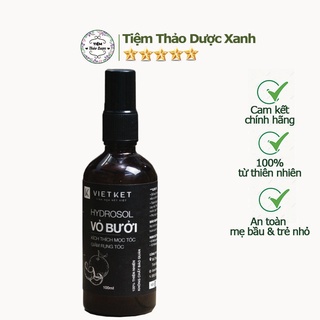 Xịt bưởi Tiệm Thảo Dược Xanh xịt dưỡng tóc vỏ bưởi hydrosol giúp mọc tóc, ngừa rụng tóc