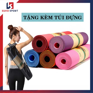 Thảm tập gym yoga KUNOSPORT chất liệu TPE 6MM mẫu chọn lọc