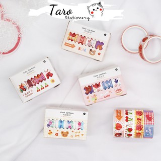 Set 4 washi tape Cute Cartoon Taro Satationery