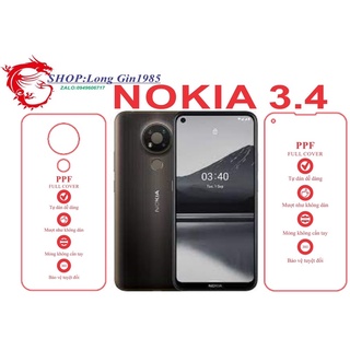 Nokia 3.4 miếng dán trong Ppf mặt sau và mặt trước chống va đập chống trầy
