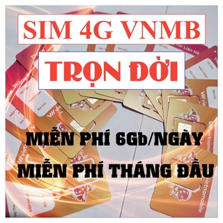 Sim 4G Vietnamobile miễn phí Data 180Gb , Sim Không Giới Hạn Data