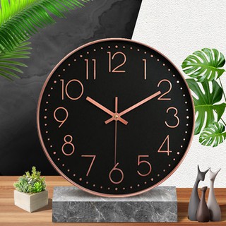 Đồng hồ treo tường kim trôi vỏ kim loại, 20cm, nhiều màu Dan House