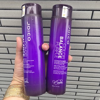 DẦU GỘI XẢ KHỬ ÁNH VÀNG CHO TÓC NHUỘM TONE LẠNH VÀ CÂN BẰNG BỔ SUNG SẮC TỐ TÍM JOICO BALANCE PURPLE 300ML*2