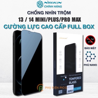 Kính cường lực chống nhìn trộm Iphone 14 Pro Max / 14 Plus chính hãng Nillkin full màn hình Iphone 13 Pro Max