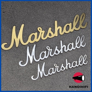 Logo marshall, chữ marshall, chữ inox cắt bằng laser siêu chuẩn, siêu đẹp từ shop hà nội hifi
