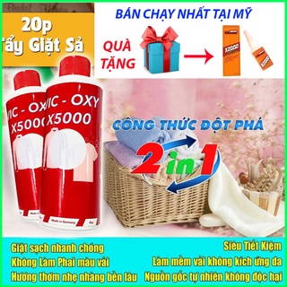 ⚡QUÀ TẶNG⚡Thuốc tẩy trắng quần áo,nước tẩy nấm mốc quần áo Vic oxy X5000, hàng chính hãng không gây độc hại cho tay