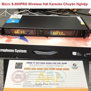 Mic Wireless UHF, Micro Không Dây Hát Karaoke Chuyên Nghiệp Chính Hãng Siso - Bảo Hành 6 Tháng