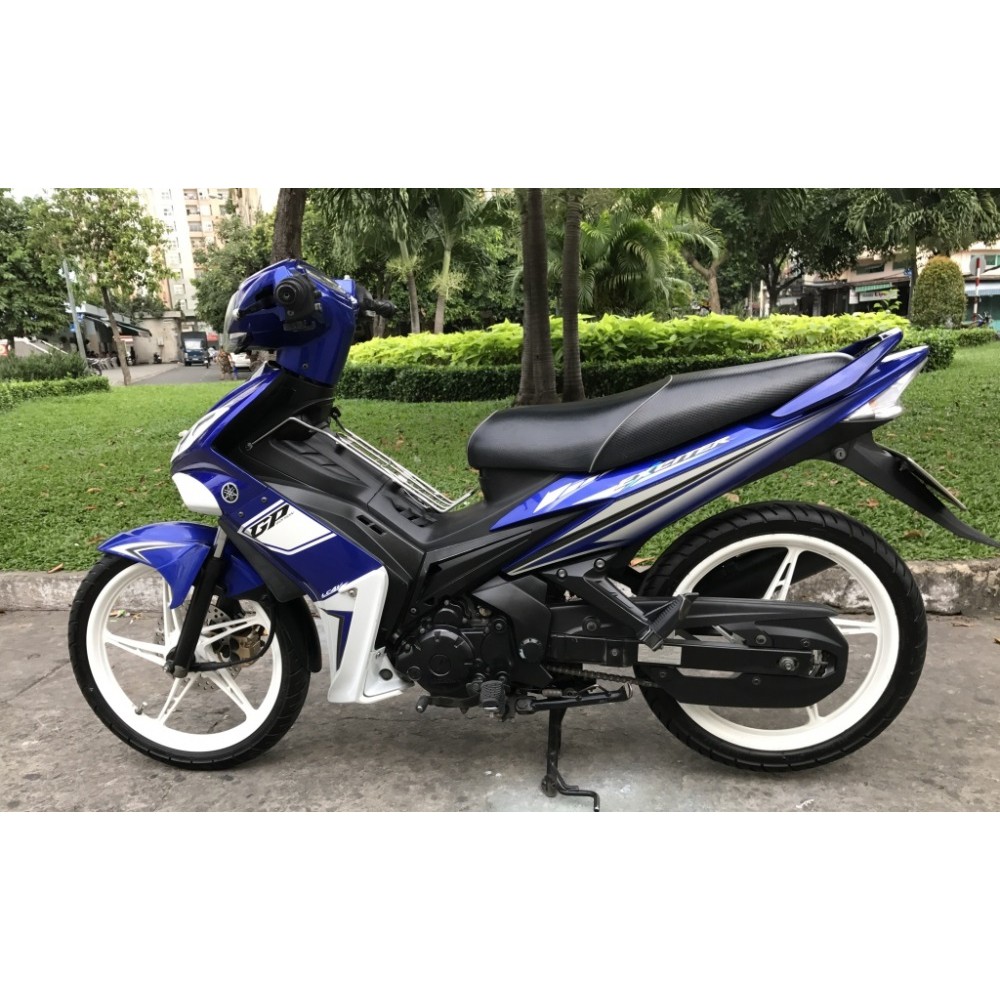 Tem exciter 2010 gp, ex nhỏ 2010 GP trắng xanh ( giống zin 80-90%)