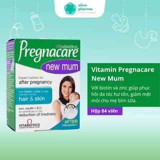 Vitamin Pregnacare New Mum Khôi phục Tóc và Da Cho Mẹ Sau Sinh - Phục Hồi Da Tóc Hư Tổn, Giảm Mệt Mỏi Cho Mẹ Bỉm Sữa