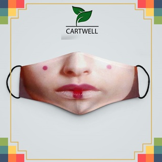 khẩu trang vải đen có hình S.T.A.R.W.A.R.S_1421 CARTWELL chất liệu dày 2 lớp chống nắng, phòng dịch bệnh, lọc không khí