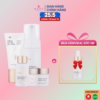 Bộ Dưỡng Da Saffron Gilaa 4 Món Dưỡng Trắng và Phục Hồi Da Gilaa Saffron Tone Up Repair