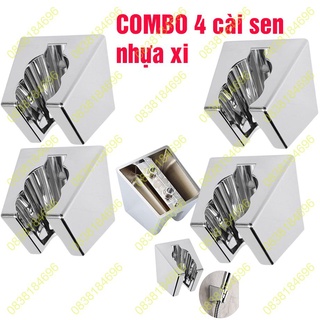 COMBO 4 Cài Đế Gác dây sen tắm dây xịt giá đỡ vòi hoa sen NK26  ĐIỀU CHỈNH ĐƯỢC TAY SEN TỎA NƯỚC XA GẦN cài nhựa xi