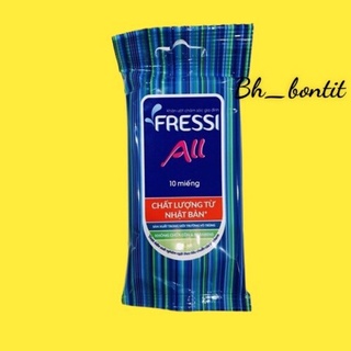 Khăn ướt Fressi Care 10 miếng bỏ túi tiện lợi