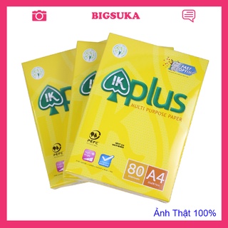 Giấy A4 IK Plus 80gsm 500 tờ - Chính hãng Indonexia BIGSUKA
