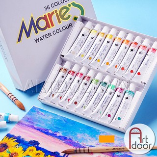 [ARTDOOR] Bộ màu Nước Tuýp MARIE'S 12ml (hộp giấy)