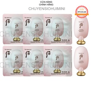 Gói sample kem lót trang điểm chống nắng nâng tone dưỡng trắng The history of Whoo Gongjinhyang Mi Sun Base SPF50+/PA+++
