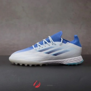GIÀY ĐÁ BÓNG CHÍNH HÃNG ADIDAS X SPEEDFLOW.1 TF - GW7473 - XANH/TRẮNG