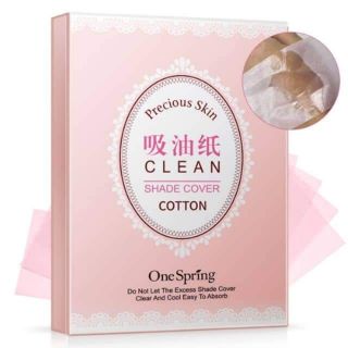 Hộp 100 tờ giấy thấm dầu chính hãng One Spring GTD039