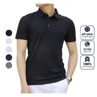 Áo Polo nam trơn OKU , Áo phông nam chất cotton thoáng mát, thấm hút mồ hôi