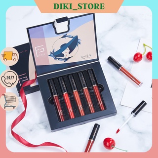 Set 5 son kem lì dưỡng môi không trôi Frink Color 5 màu - Diki