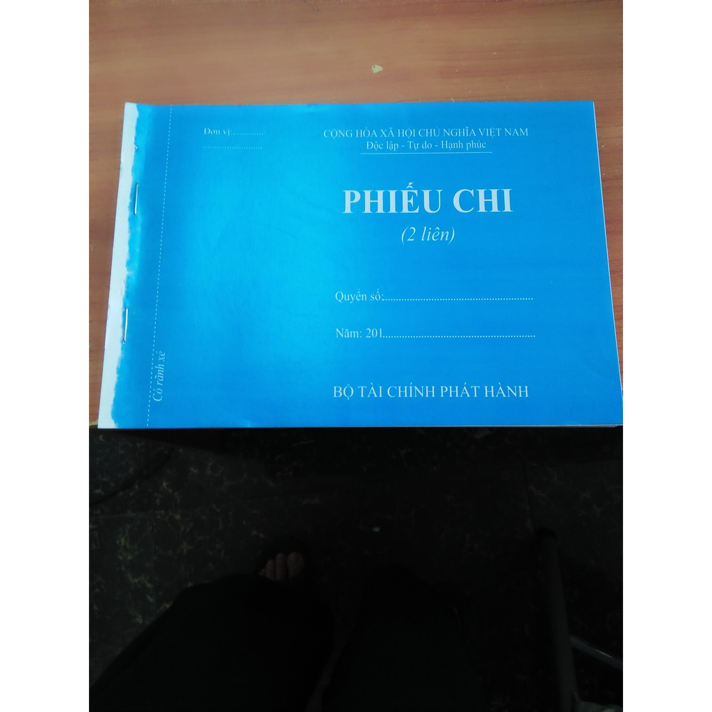 10 quyển phiếu chi 2 liên A5