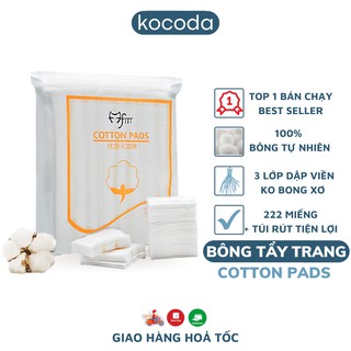 Bông tẩy trang 3 Lớp Cotton Pads túi 222 miếng mềm mịn không gây kích ứng da - KOCODA
