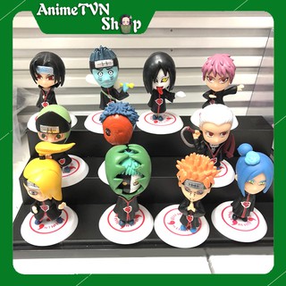 (Có lẻ) Set Combo 11 Mô hình Anime/Manga Naruto (Tổ chức Akatsuki) Phong cách chi bi Siêu xinh