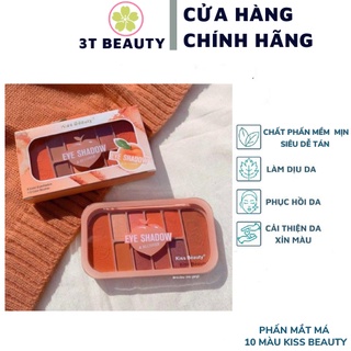 Phấn mắt má 10 màu Kiss Beauty ( 8 màu mắt và 2 màu má M1)