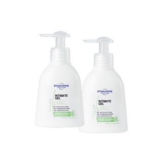 Combo 2 dung dịch vệ sinh vùng kín không xà phòng tinh chất lô hội Stanhome Family Expert intimate gel aloe vera 200ml/