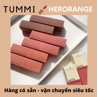 Son lì Herorange - Mud Velvet Matte Lip Glaze, chất kem nhung mịn, chính hãng Herorange