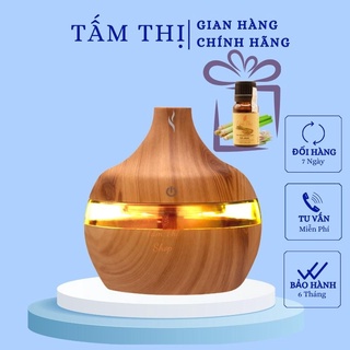 Máy Xông Tinh Dầu Aroma Tặng Tinh Dầu Máy Khuếch Tán Tinh Dầu Phun Sương Tạo Ẩm Toả Hương Thơm Mát Phòng Ngủ &amp; Đuổi Muỗi