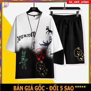 ❤️ GIÁ SỈ - LOẠI TỐT ❤️ ĐỒ BỘ NAM NỮ MẶC NHÀ THỂ THAO IN HÌNH CHẤT THUN LƯỚI MÈ MÁT NHẸ SÉT QUẦN ĐÙI + ÁO PHÔNG