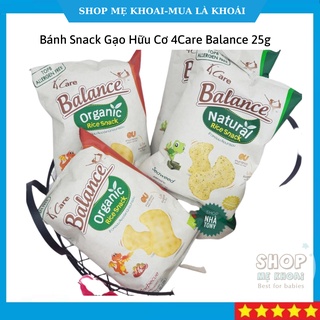 Bánh Snack Gạo Hữu Cơ 4Care Balance 25g
