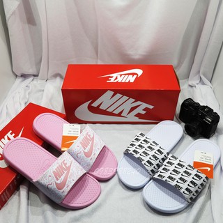 [Hộp Nk] Dép Nk nike quai ngang nữ đầy đủ tem, mác, lót dày, tem size in nhiệt trong lót, kèm hộp hãng.