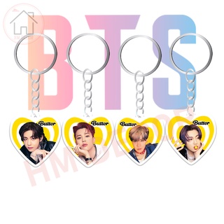 Móc khóa arcrylic Idol Kpop fans BTS Bangtan Boys Butter Jin Suga J Hope Rm Jimin V JK dễ thương phụ kiện túi xách ba lô