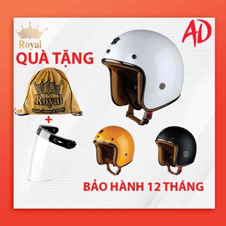Combo Nón bảo hiểm Royal M20C và kính thẳng