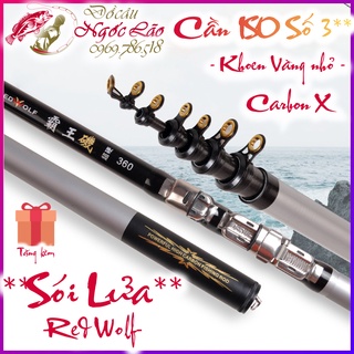 CẦN CÂU ISO Số 3 - Máy đứng - Carbon xoắn X - Cần cây máy, câu tay, câu đơn, câu đài -  Hàng CHUẨN - TỐT NHẤT