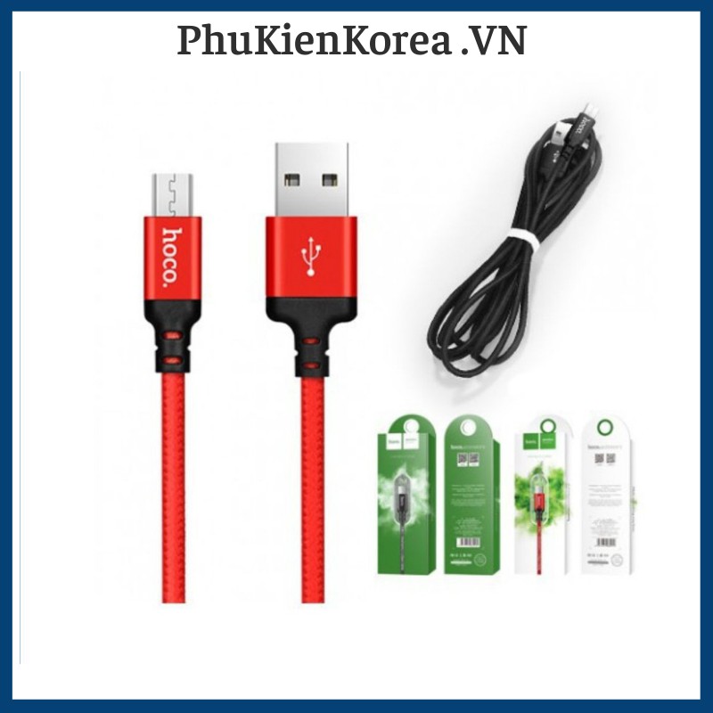 [FREESHIP 99K]_Cáp sạc Micro Usb Hoco X14 ✓ Dài 2m ✓ Cáp Android
