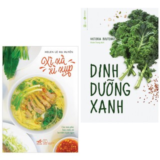 Sách - Combo nấu ăn  Xì Xà Xì Xụp + Dinh Dưỡng Xanh