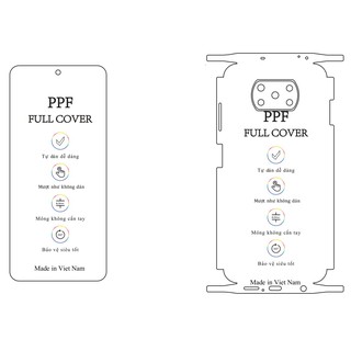 Dán PPF Xiaomi Poco X3 / Poco X3 pro full viền máy